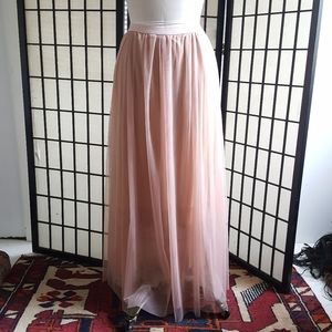 Peruvian Connections Pink Tulled Skirt Size Small